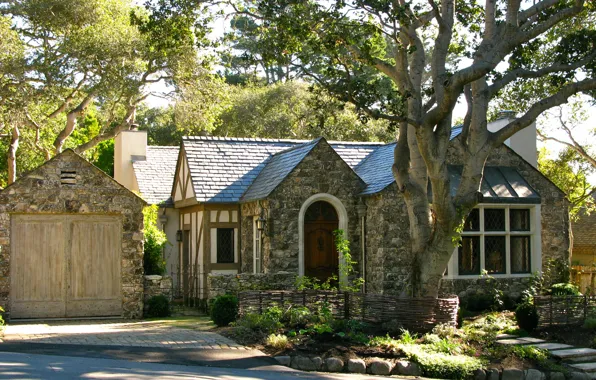 The city, home, garden, Biddlestone Cottage