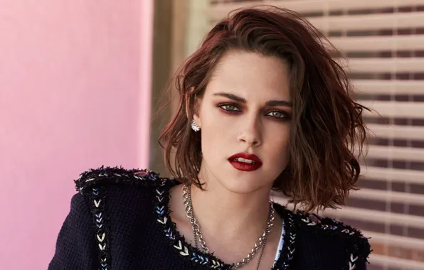 Portrait, makeup, actress, hairstyle, brown hair, beauty, Kristen Stewart, Kristen Stewart