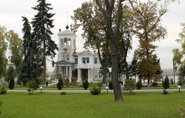 Summer, grass, monument, sanatorium, Samara, sanatorium Chkalova, cultural heritage, cottage Sokolov