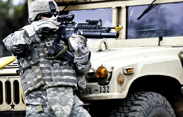 Gun, military, police
