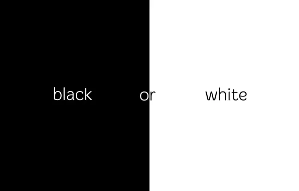Picture white, black
