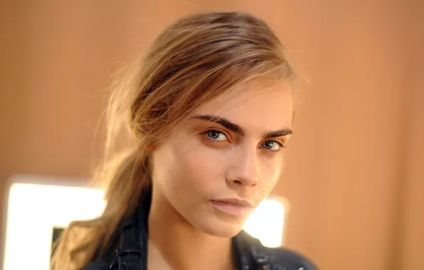 Look, background, portrait, actress, beauty, Cara Delevingne, Cara Delevingne