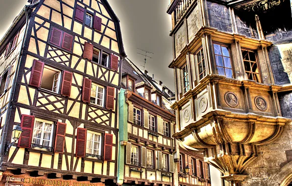 HDR, Home, The city, Germany, Windows, Building, Germany, Town