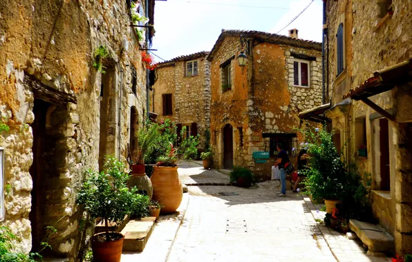 Picture street, France, home, Turret-sur-Loup