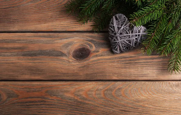Decoration, heart, New Year, Christmas, love, christmas, heart, wood