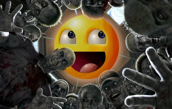 Hands, smile, zombies