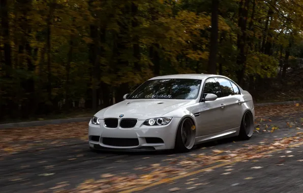 Bmw, BMW, turbo, white, wheels, tuning, power, front