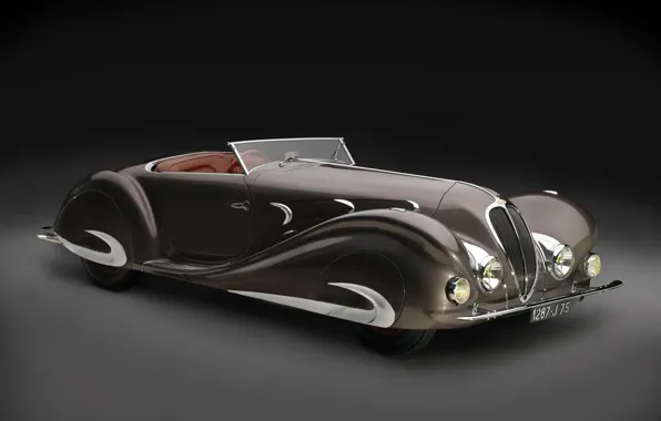 Roadster, Special, retro, luxury, 1937, Delahaye, 135 MS