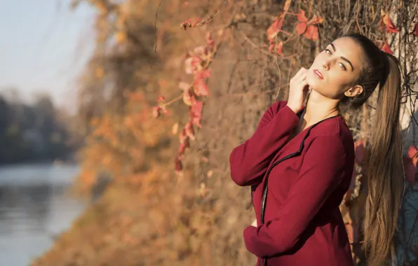 Picture autumn, look, model, hair, beauty, Federica