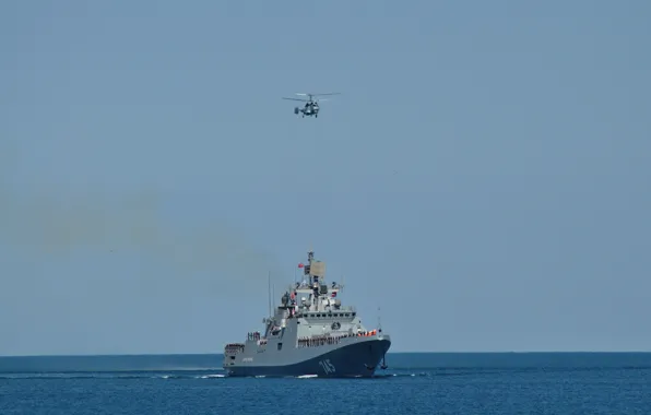 Helicopter, Navy, Frigate, The black sea, &quot;Admiral Grigorovich&quot;