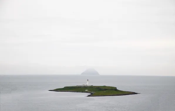 Picture sea, lighthouse, island