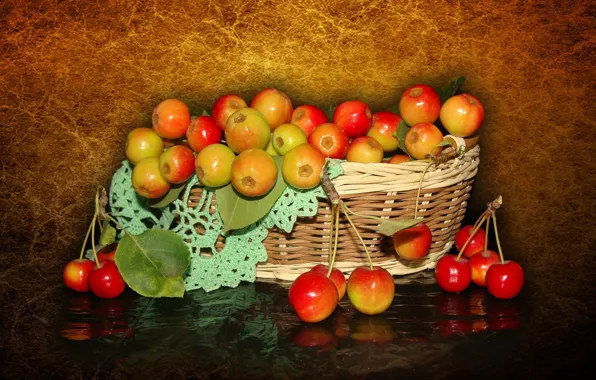Picture nature, mood, apples, beauty, basket, beautiful, beautiful, kitaika