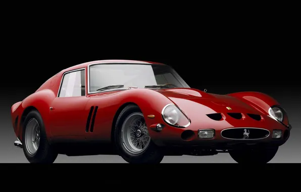 Red, Ferrari, Ferrari, supercar, twilight, classic, GTO, the front