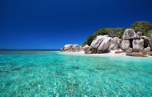 Picture nature, the ocean, Seychelles, exotic