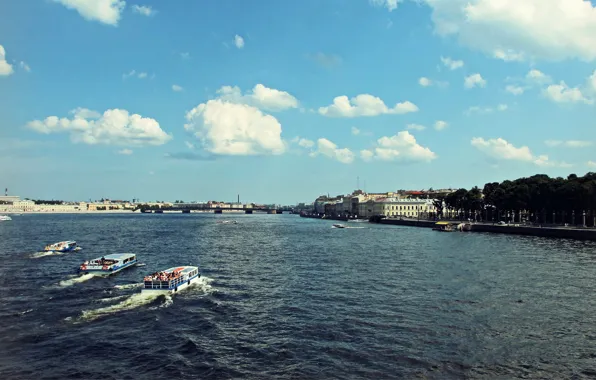 Summer, Russia, Neva, Petersburg
