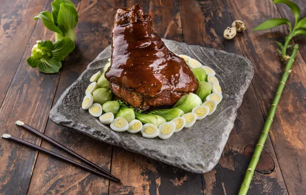 Eggs, Cucumber, Shank