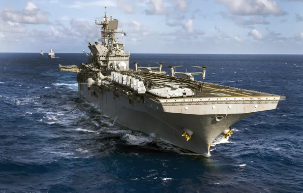 Picture weapons, army, Navy, amphibious assault ship, USS Makin Island (LHD 8)