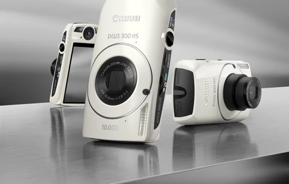 The camera, black and white, Canon, IXUS 300 HS