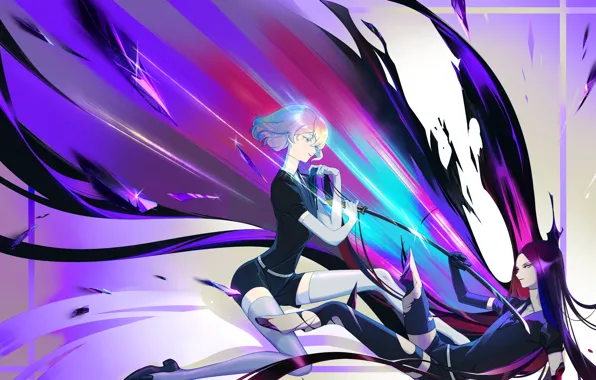 Fragments, girls, sword, crystals, House no Kuni