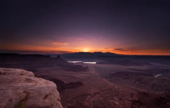 The sun, rocks, dawn, canyon, national Park