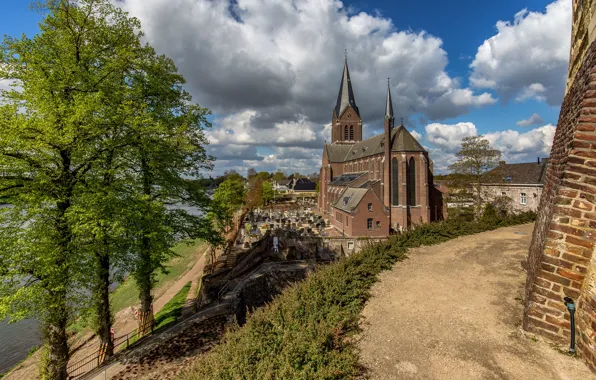 Picture clouds, Church, Netherlands, Boiler