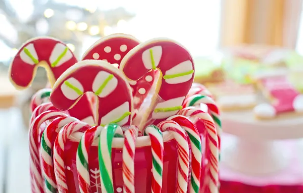 Winter, strips, holiday, cookies, Christmas, candy, Bank, red