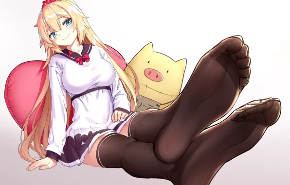 Girl, woman, big, anime, beautiful, pretty, blonde, asian