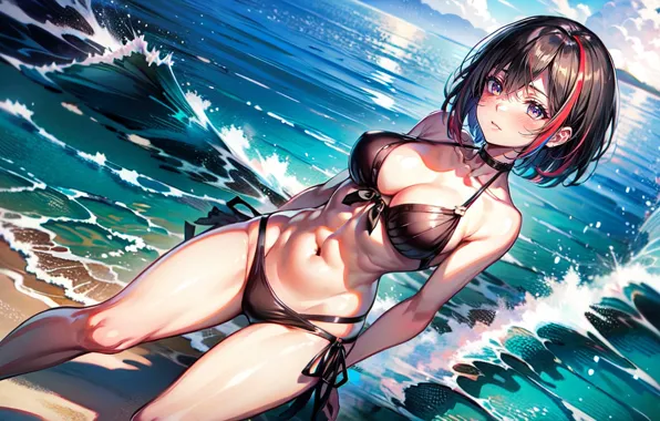 Girls, anime, figure