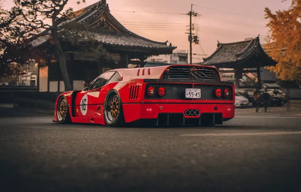Red, Auto, Machine, Ferrari, Car, Rendering, Concept Art, Ferrari F40