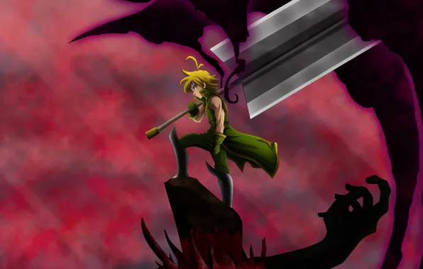 Sword, Nanatsu no Taizai, The seven deadly sins, Melides