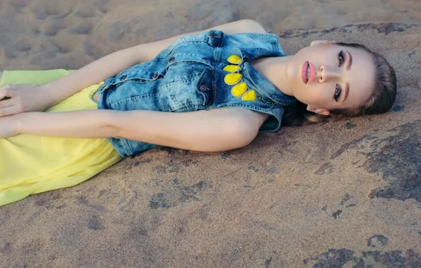 Picture look, model, necklace