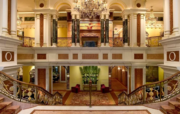 Design, style, Villa, interior, Dom-castle, lobby, Vilard Mansion