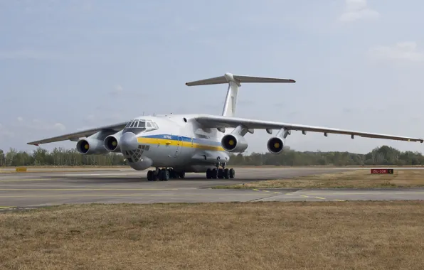 Picture The plane, Ukraine, WFP, Military transport, Il-76MD, Chassis, Ukrainian air force
