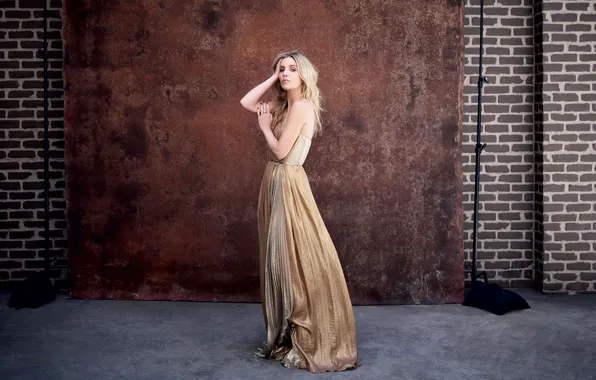 Look, girl, pose, dress, Annabelle Wallis