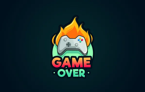 Fire, the game, figure, graphics, joystick, fire, game over, game