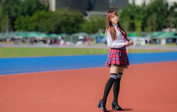Look, pose, Asian