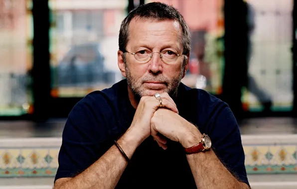 Picture guitarist, rock musician, slowhand, eric clapton, .men's black top