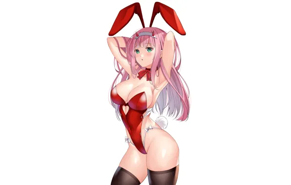 Girl, sexy, cleavage, long hair, boobs, anime, beautiful, pretty