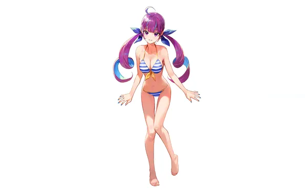 Girl, sexy, cleavage, long hair, legs, boobs, sexy girl, anime
