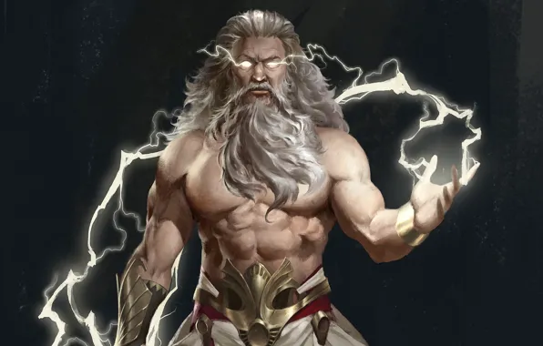 Zipper, lightning, god of thunder, Zeus Thundergod, Zeus The Thunderer, Olympic god
