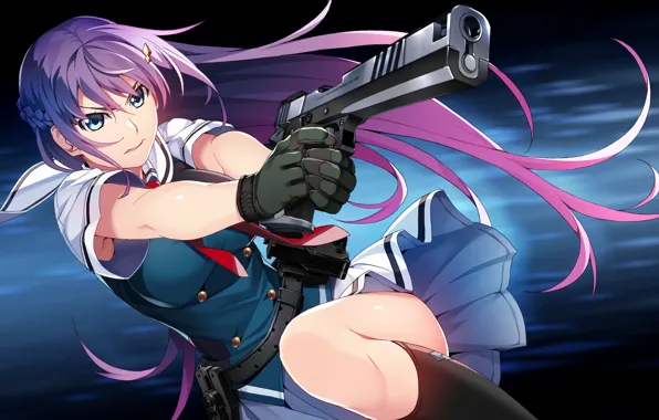 Pistol, anime, asian, oriental, asiatic, oppai, sugoi, visual novel