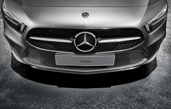 Mercedes-Benz, 2018, the front part, Sport, Accessories, A-Class