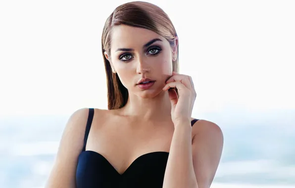 Picture look, girl, face, pose, makeup, actress, beauty, Ana de Armas