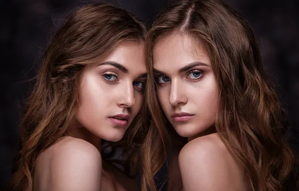 Two girls, sisters, Ananda Dubovskaya, Alexander Dubovsky, Artem Bondarovich