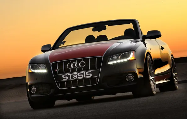 Audi, audi, tuning, convertible, headlights, stasis
