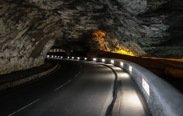 Road, mountains, the city