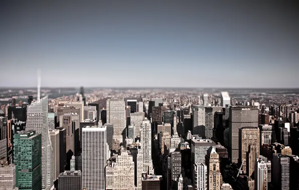 Winter, buildings, roofs, cold, empire state building, metlife