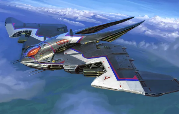 Patterns, flies, in the sky, flying wing