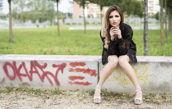 Summer, look, face, street, model, hair, legs, beauty