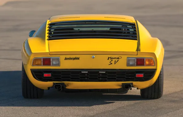 Color, Auto, Yellow, Lamborghini, Machine, Bright, 1971, Car